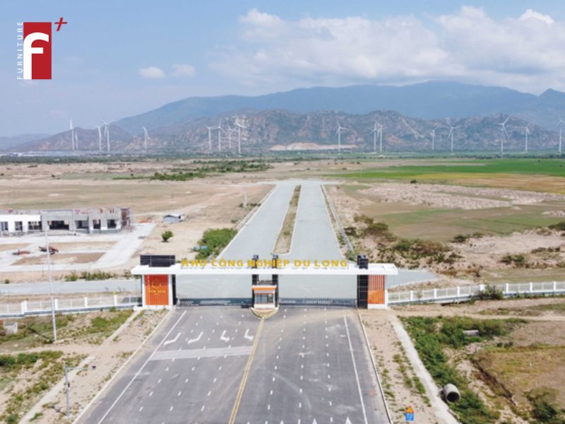Toàn cảnh Khu công nghiệp Du Long - nơi xây dựng dự án Nhà máy may Hoàng Thành Đô Lượng