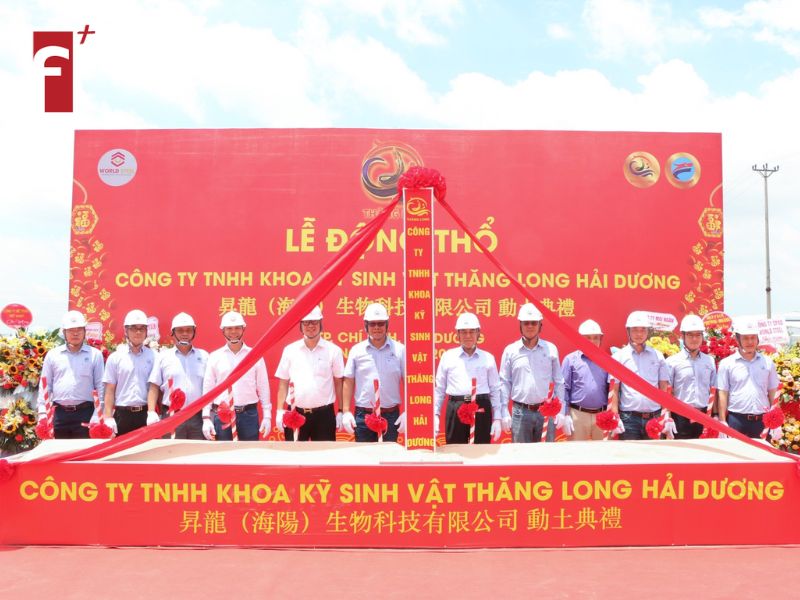 Lễ động thổ dự án nhà máy thức ăn thủy sản Thăng Long