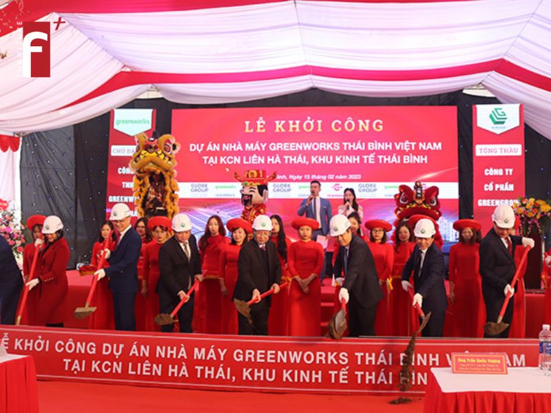 Hình ảnh lễ khởi công dự án nhà máy Greenworks Thái Bình Việt Nam